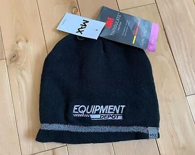 3M Thinsulate Insualtion Beanie Black  Equipment Depot  Embroidered Men's OneSz • $9.95