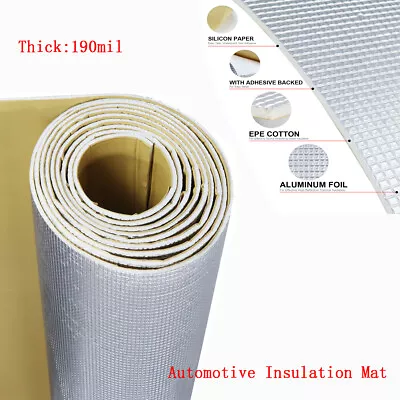 116 X 19  Vehicle Insulation Use For Doors Trunk Lid Etc Sound & Heat Proof Pad • $42.99