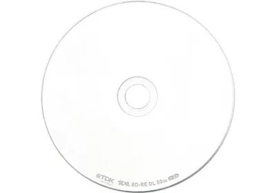 1 Of TDK Recording For BD-RE DL 50GB 1-2 Speed White Wide Printable ONE DISC • £9.94