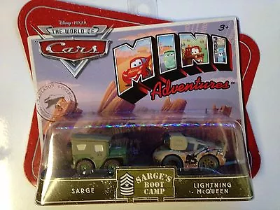 Disney Pixar Cars Mini Adventures Sarges Boot Camp Lightning McQueen & Sarge • $7.99