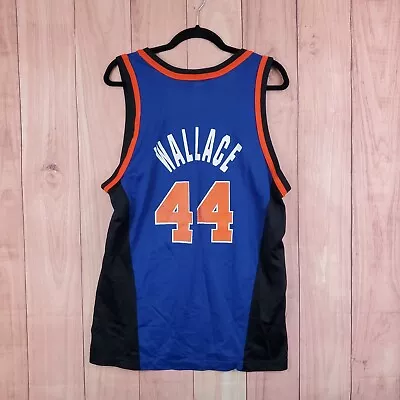 Vintage Champion New York Knicks John Wallace NBA Jersey Sz 44 • $85.36