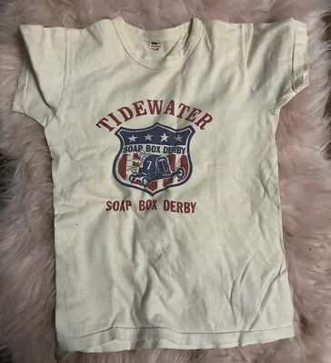 Vintage 60s-70s? Tidewater Soap Box Derby Graphic T-Shirt Used • $75