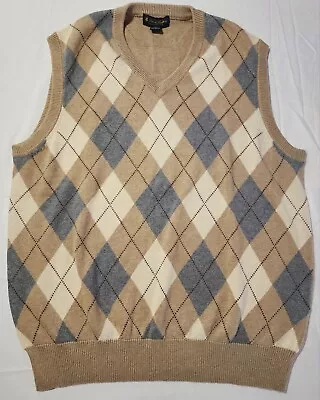 Brooks Brothers Mens Argyle Sweater Vest Sz. XL • $26.50