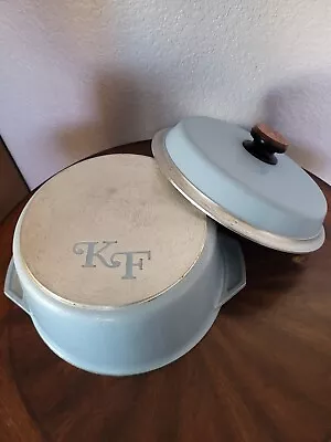 Vintage KF Kitchen Fair Cast Aluminum Large Pot Dutch Oven W/ Lid • $89.99