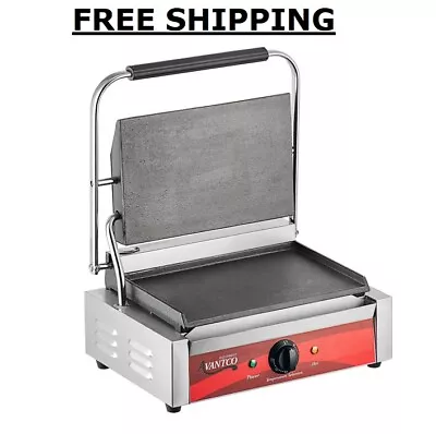 $312.57 • Buy Heavy-Duty Commercial Panini Sandwich Grill Food Press Smooth Griddle Restaurant