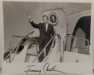 President Jimmy Carter Air Force One Signed 8x10 Vintage Photo Full Signature • $149.99