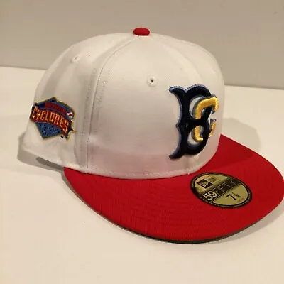 Brooklyn Cyclones MILB New Era Buffalo 59FIFTY White Red Hat Cap 7 1/8 New • $27.49