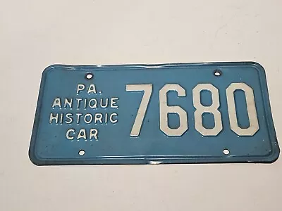 Vintage PA Antique Historic Car Pennsylvania License Plate 7680 • $29.99