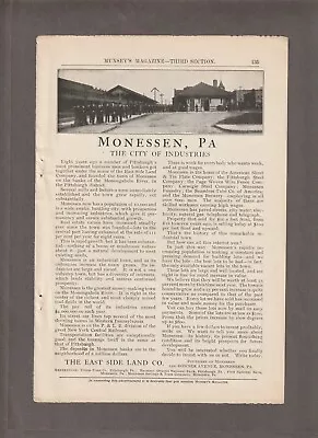 1906 MONESSEN PA. REAL ESTATE Magazine AD~McDOUGALL KITCHEN CABINET/Indianapolis • $10.49