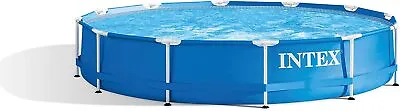 Intex 12ft X 30in Metal Frame Swimming Pool Blue 366 X 76 Cm • £199.99