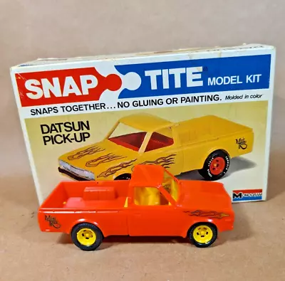 Vintage 1976 Monogram Datsun Pickup Truck Snap Tite Model Kit • $34.99