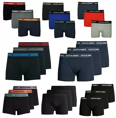 £14.99 • Buy 3 Pack Mens Boxers Jack Jones Cotton Stretch Underwear Boxer Short Trunks S-2XL