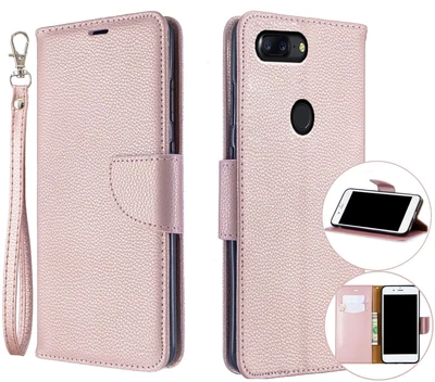 $7.50 • Buy Oneplus 5T Pu Leather Wallet Case Lichi Grain Finish