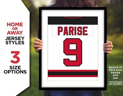 $24.95 • Buy ZACH PARISE Jersey Photo Picture Art NEW JERSEY DEVILS - 8x10 11x14 16x20