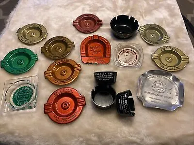 Lot Of 16 Vintage Advertising Ashtrays Nazareth Pa Contractor Mobil Service  • $48