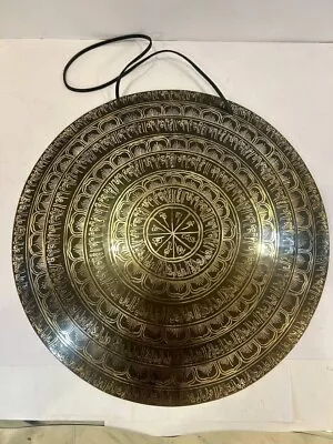 21  Tibetian Carving Gong For Temple  School sound Healing Yoga • $324.80