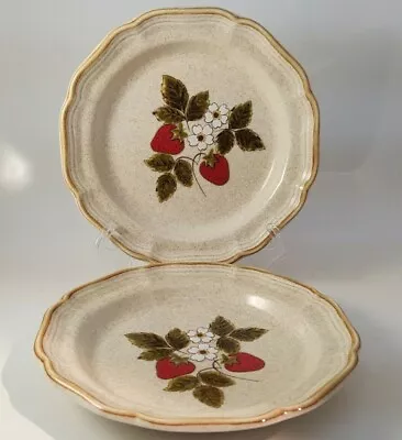 Set Of 2 Mikasa Strawberry Festival Salad Plates • $10