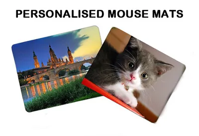 £3.64 • Buy Personalised Custom Your Picture Computer Mousemat Mouse Pad Rubber Mouse Mat