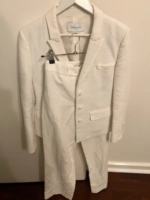 $500 • Buy SCANLAN THEODORE White Suit SET Size 12 