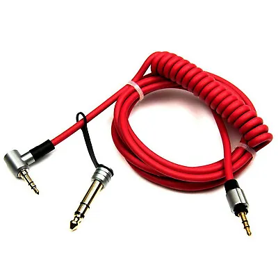 £8.99 • Buy 3.5 To 3.5 & 6.5 MM AUX Dr Dre Beats Replacement Cable Red Pro Detox Headphones