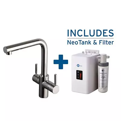 Insinkerator 3n1 Chrome Steaming Hot & Cold Kitchen Sink Kettle Tap & Tank • £775