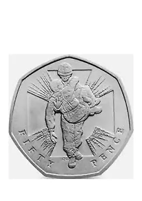 50p Fifty Pence Coin 2006 Victoria Cross Vc Heroic Act 150th Anniversary Uk Gb B • £1.70