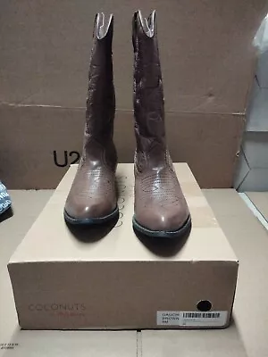 Coconuts By Matisse Womens Cowboy Boots Brown Size 8M • $50