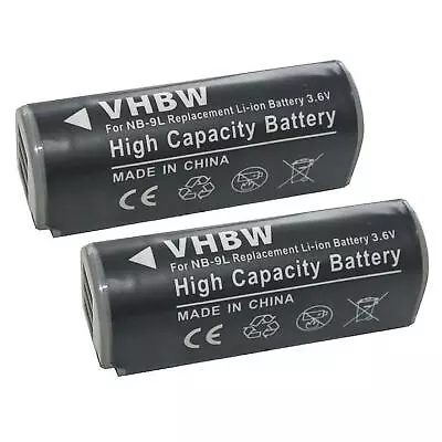 CAMERA 2x BATTERY For Canon Digital Ixus 500 HS 500HS ACCU • £18