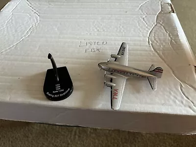 Model Power TWA Boeing 307 Stratoliner 1/250 Metal Plane With Stand No Box 5803 • $14.99