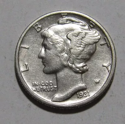 1931 S Mercury Dime - Extra Fine Condition - 119SU • $9.50