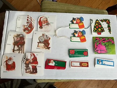 Lot Of  Vintage Christmas Gift Card Tags NOS • $5