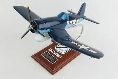 USMC Vought F4U-1 Corsair Pappy Boyington Desk Model WW2 Model 1/28 SC Airplane • $410