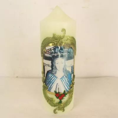 Devotional Votive Church Candle Virgin Mary Crowned Madonna Gorgeous • $21.80