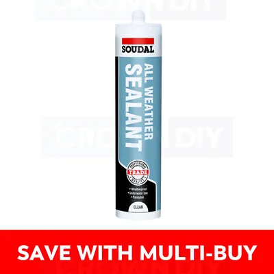 £8.49 • Buy Soudal Aquafix All Weather Sealant Clear SEALS UNDERWATER STRONG 300ML SEALANT