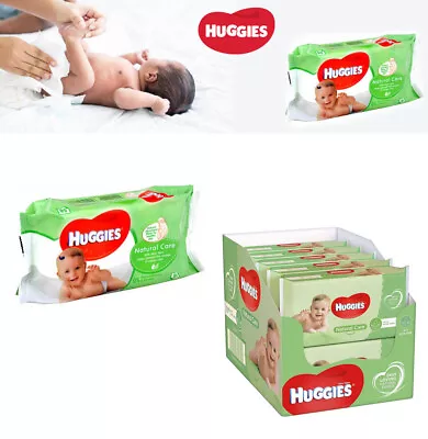 Huggies Natural Care Baby Fresh Wipes With Aloe Vera 56 Count Wipes (Multipack) • £4.69