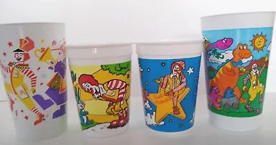 Complete Set Of 4 Vintage Ronald McDonald/GRIMACE Collector Glasses - NEW!! • $2.99