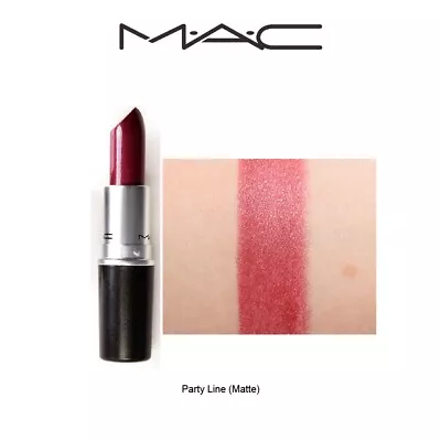 MAC Party Line Cremesheen Lipstick Deep Warm Plum Authentic Discontinued BN UK • £49.99