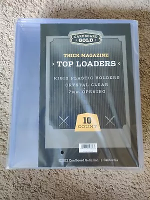 10x 9x11.5x7mm Thick Magazine Topload Holders Clear Rigid Toploaders Cardboard  • $27.31