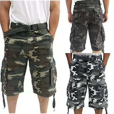 BIG SIZES !!!!! Camouflage Army Fatigue Cargo Shorts For Men • $24.99