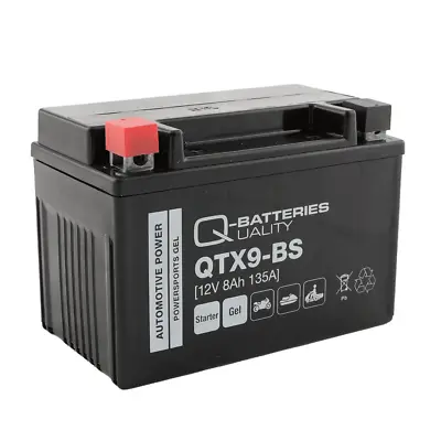 Replaces YTX9-BS Motorcycle Battery YTX9 Motorbike Battery 12v 8Ah Brand NEW GEL • £29.99