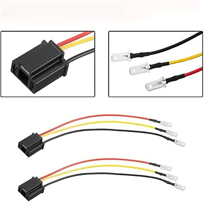 H4 9003 HB2 Wiring Harness H4 To 3 Pin Adapter For 4x6  7x6  5x7  Inch Headlight • $7.99