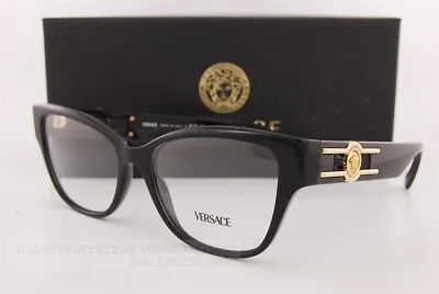 Brand New VERSACE Eyeglass Frames VE 3347 GB1 Black For Women 54mm • $337.20