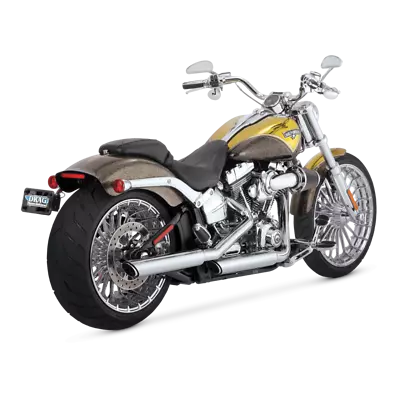 Vance & Hines PCX Twin Slash Dual Slip-On Mufflers Chrome #16335 Harley Davidson • $749.99