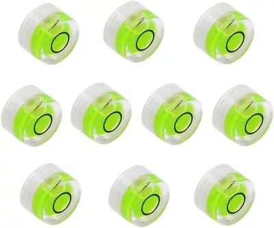 10Pcs Bubble Spirit Levels Mini Circular Bullseye Level Small Green  • $10.99