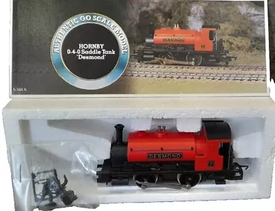 HORNBY R779 0-4-0 Saddle Tank Loco Desmond OO  Tested Paperwork Pipes & Crew VGC • £25