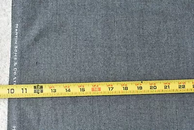 By 1/2 Yd 62  Wide Gray Heather Light-to-Mid-Weight Wool Martin & Sons A550 • $9.75