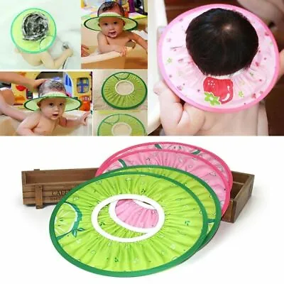 Child Adult Baby Wash Hair Shield Shower Protect Shower Caps Bath Shampoo Cap • £5.23