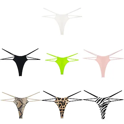 £11.99 • Buy Women's G-string High Cut String Thong Micro Bikini Underwear Swimwear Beachwear