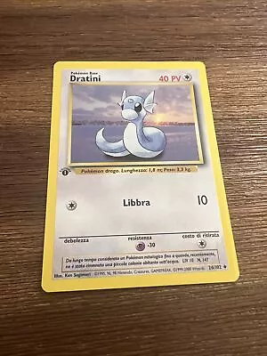 Pokemon Card - 1st Edition Dratini - Base Set (Italian) 26/102 • $10
