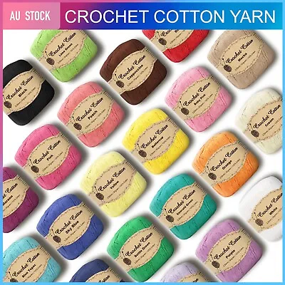 $2.50 • Buy Crochet Cotton Yarn Classic Craft Soft Fine Thread Knitting Ball 50g 3Ply 3.25mm